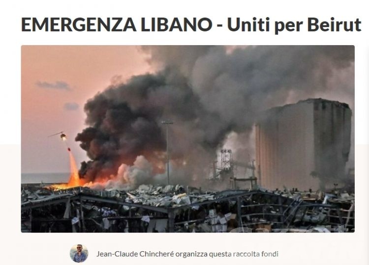 Emergenza Libano, da Aosta una raccolta per aiutare Beirut