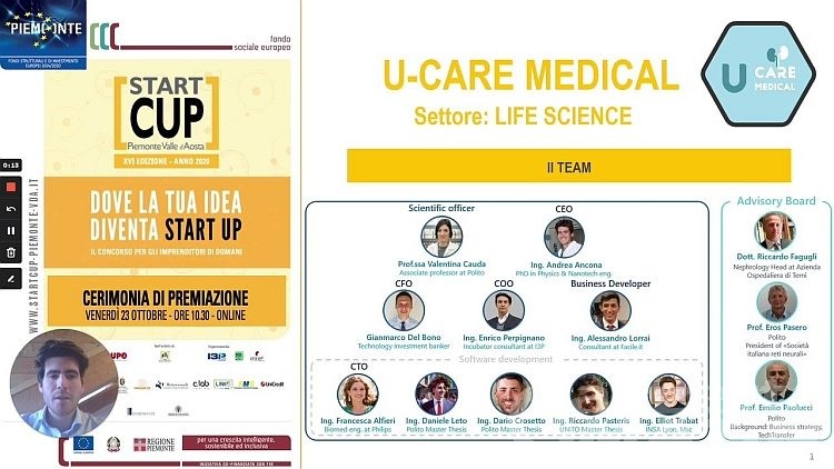 U-Care Medical vince la Start Cup Piemonte Valle d’Aosta