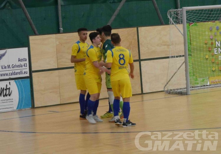 Futsal: l’Aosta Calcio 511 si sblocca e travolge il Prato