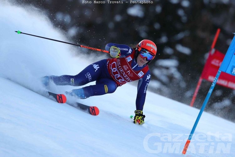 Sci alpino: prima manche difficile per Federica Brignone a Kranjska Gora