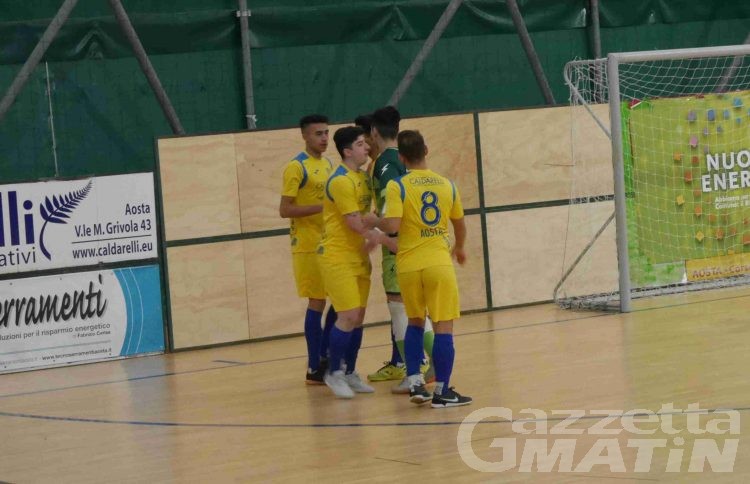 Futsal: l’Aosta Calcio 511 sbanca il campo del Milano