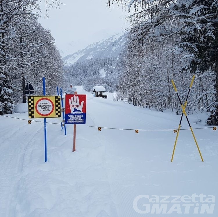 Courmayeur: rischio valanghe chiusa la Val Ferret