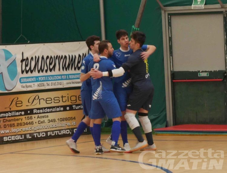 Futsal: l’Aosta Calcio 511 stende 4-2 il Saints Pagnano