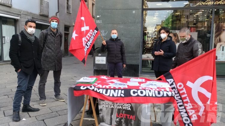 Partito comunista: in piazza contro il governo del capitalista Draghi