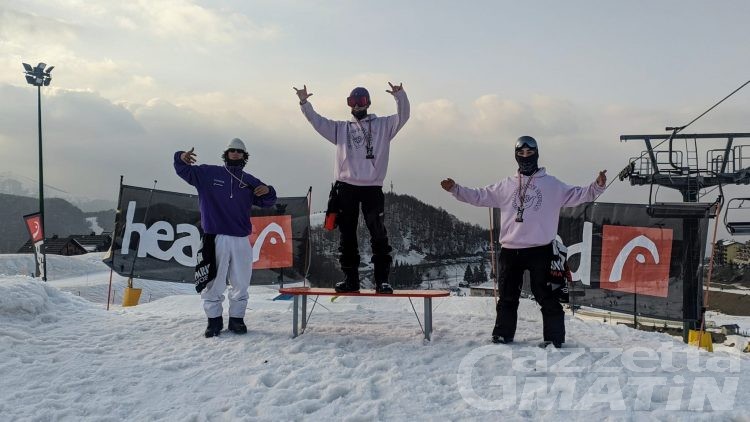 Snowboard: valdostani protagonisti in Coppa Italia a Prato Nevoso