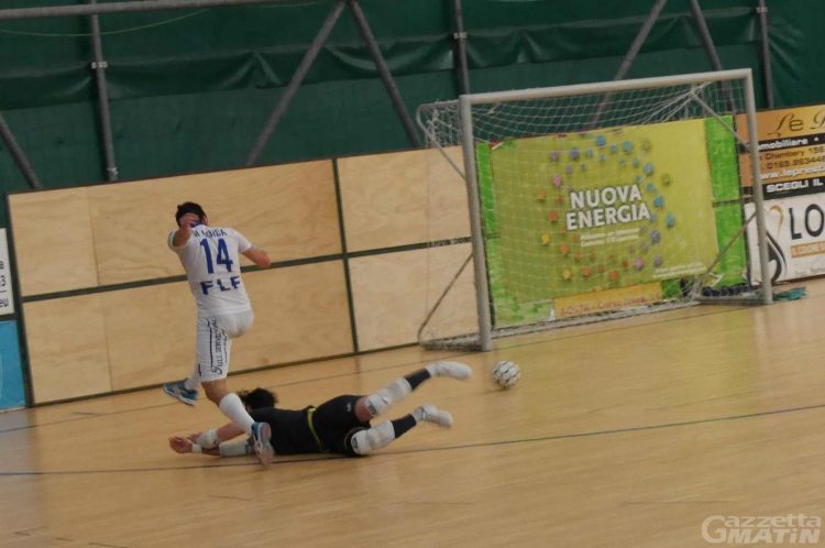 Futsal: l’Aosta Calcio 511 fa soffrire il Nervesa, ma si inchina 3-1
