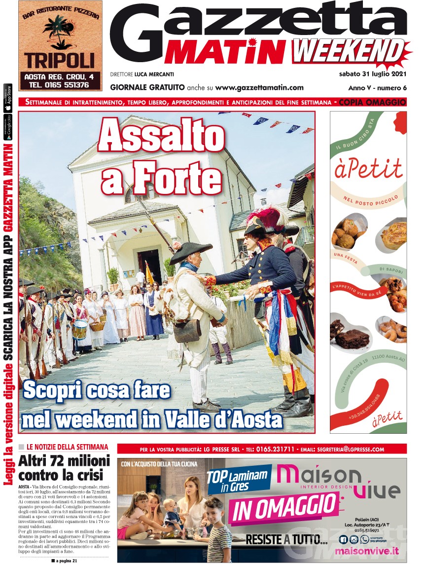 In edicola e online GRATIS la nuova edizione di Gazzetta Matin WEEKEND In edicola e online GRATIS la nuova edizione di Gazzetta Matin WEEKEND