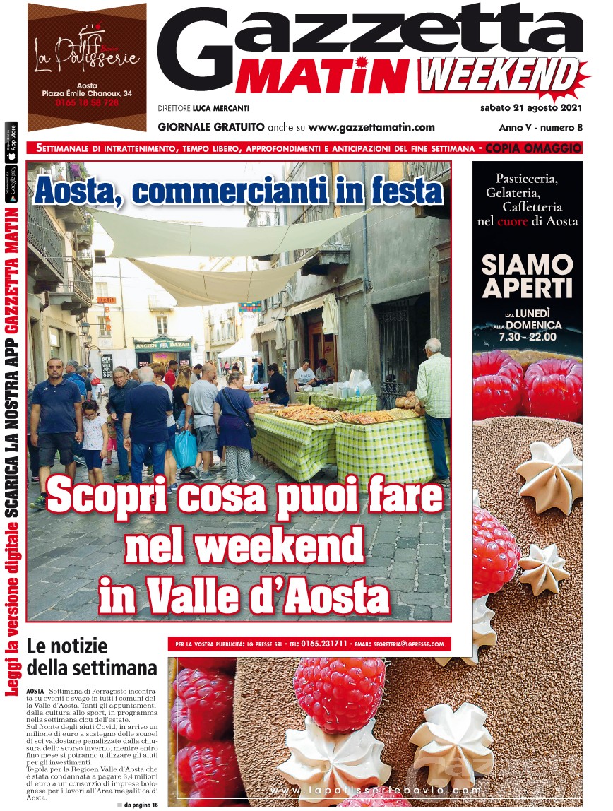 Editoria: in edicola e online GRATIS Gazzetta Matin Weekend Editoria: in edicola e online GRATIS Gazzetta Matin Weekend