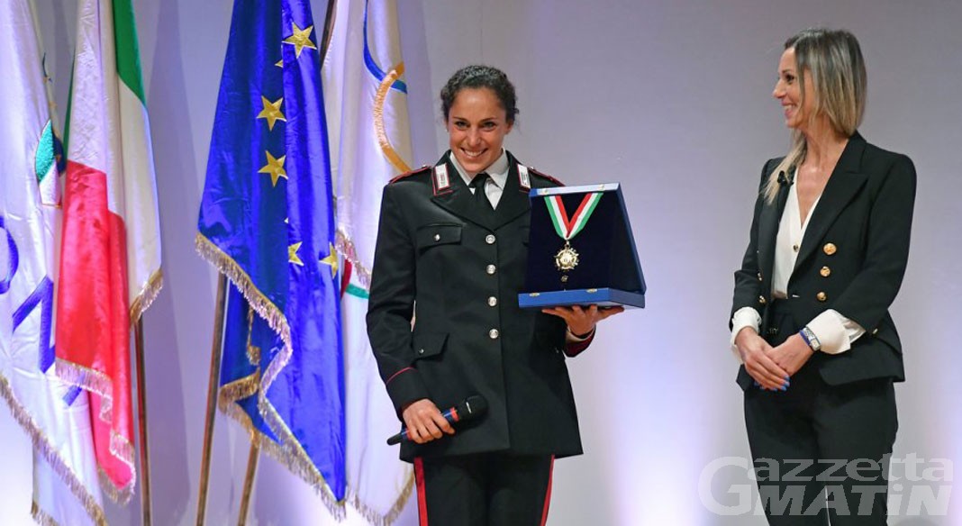 Sport invernali: Federica Brignone ha ricevuto il Collare d’Oro del Coni Sport invernali: Federica Brignone ha ricevuto il Collare d’Oro del Coni