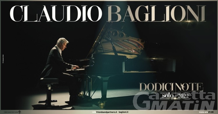 Claudio Baglioni porta il suo Dodici Note solo al Palais di Saint-Vincent Claudio Baglioni porta il suo Dodici Note solo al Palais di Saint-Vincent