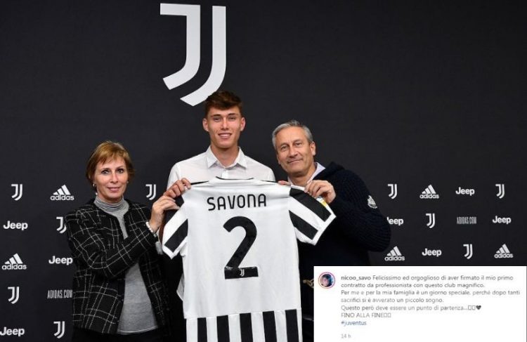Calcio: Nicolò Savona firma il primo contratto da professionista con la Juventus