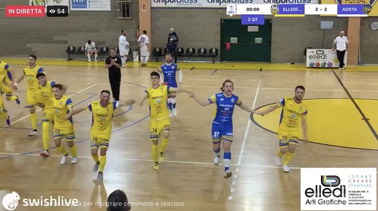 Futsal: l’Aosta Calcio 511 si inchina di misura all’Elledì Fossano