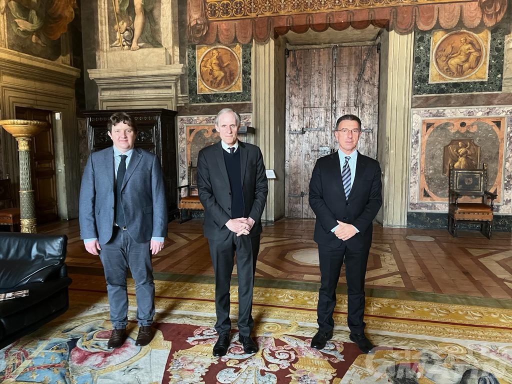 Lavevaz e Lanièce hanno incontrato l’ambasciatore francese Christian Masset
