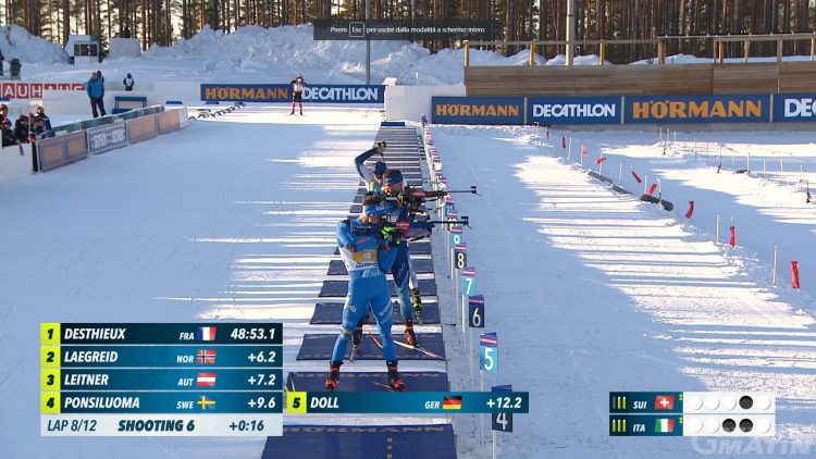 Biathlon: la Norvegia vince la staffetta maschile, l’Italia sbaglia troppo ed è settima