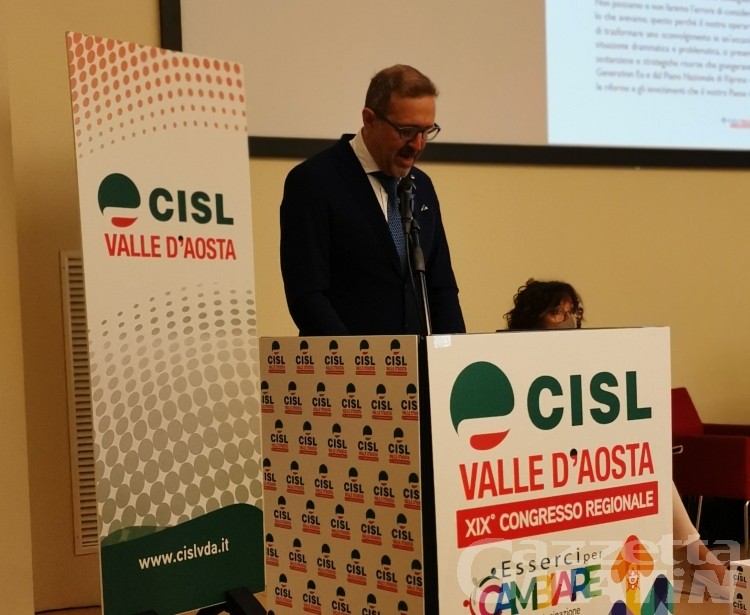 Cisl Valle d’Aosta: Jean Dondeynaz confermato segretario regionale
