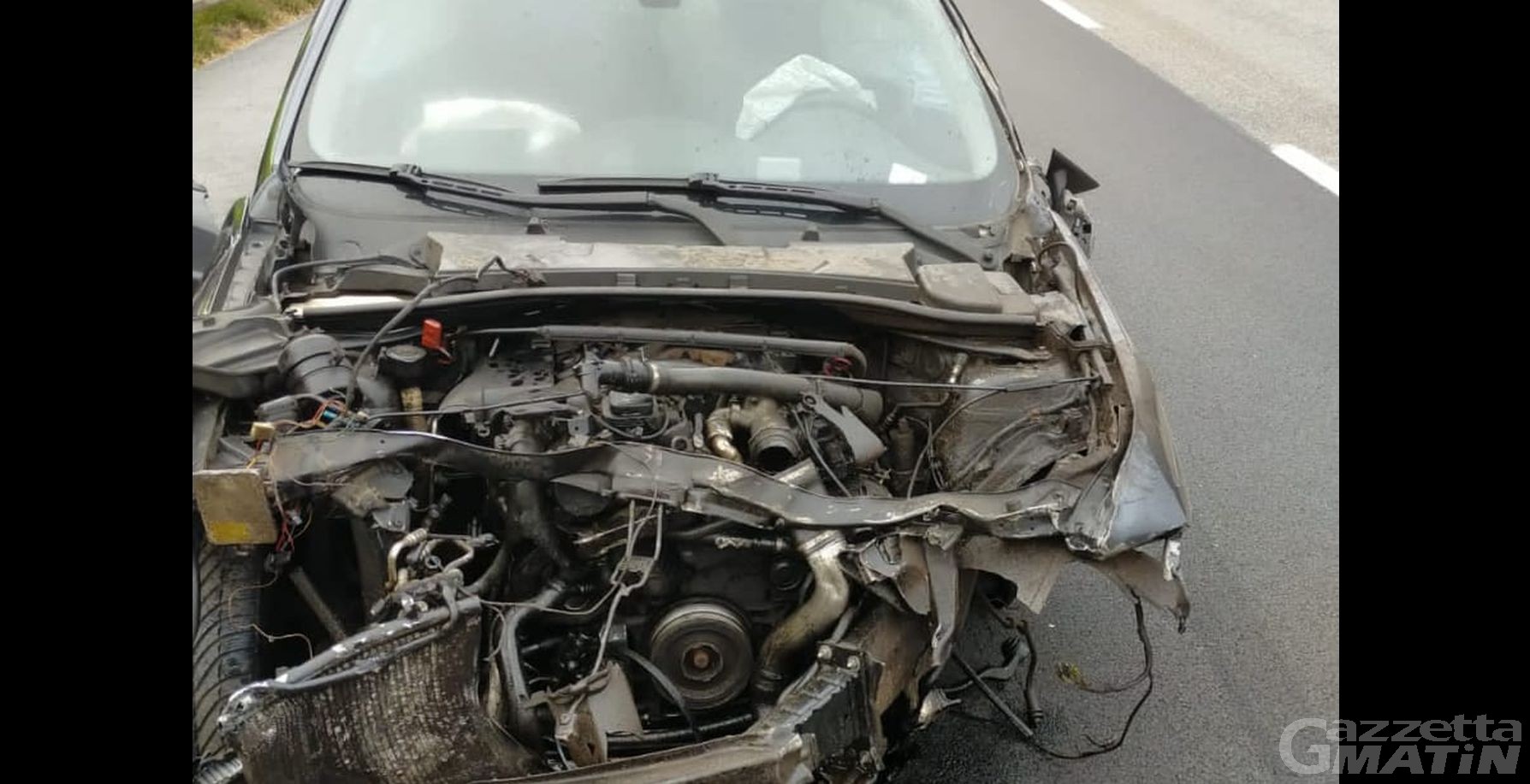 Incidente stradale sull’A5 all’altezza di Montjovet Incidente stradale sull’A5 all’altezza di Montjovet