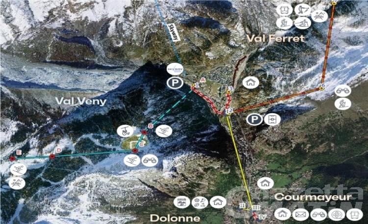 Courmayeur, nuovo trasporto alpino: dal centro in Val Ferret in 15 minuti