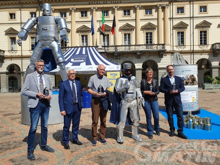 Raccolta differenziata: Aosta premiata da Capitan Acciaio, +300% per gli imballaggi