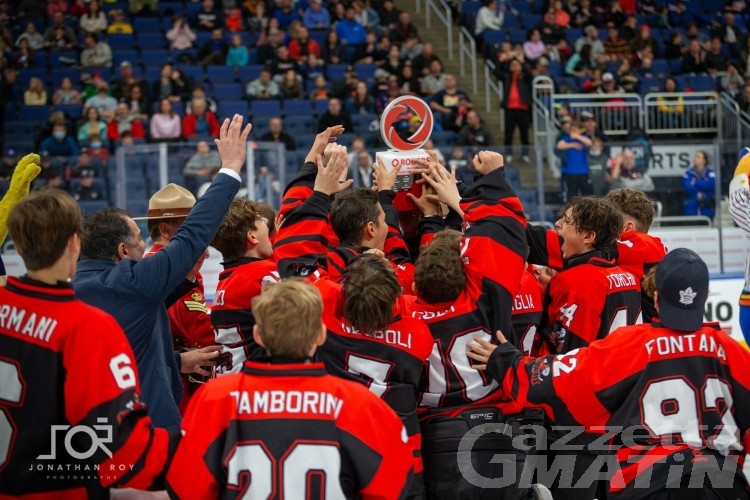 Hockey: gli Aosta Gladiators mettono le mani sulla divisione BB del Pee-Wee 2022