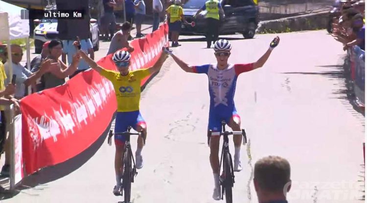 Giro della Valle d’Aosta: Thompson e Martinez al traguardo a braccetto nella quarta tappa