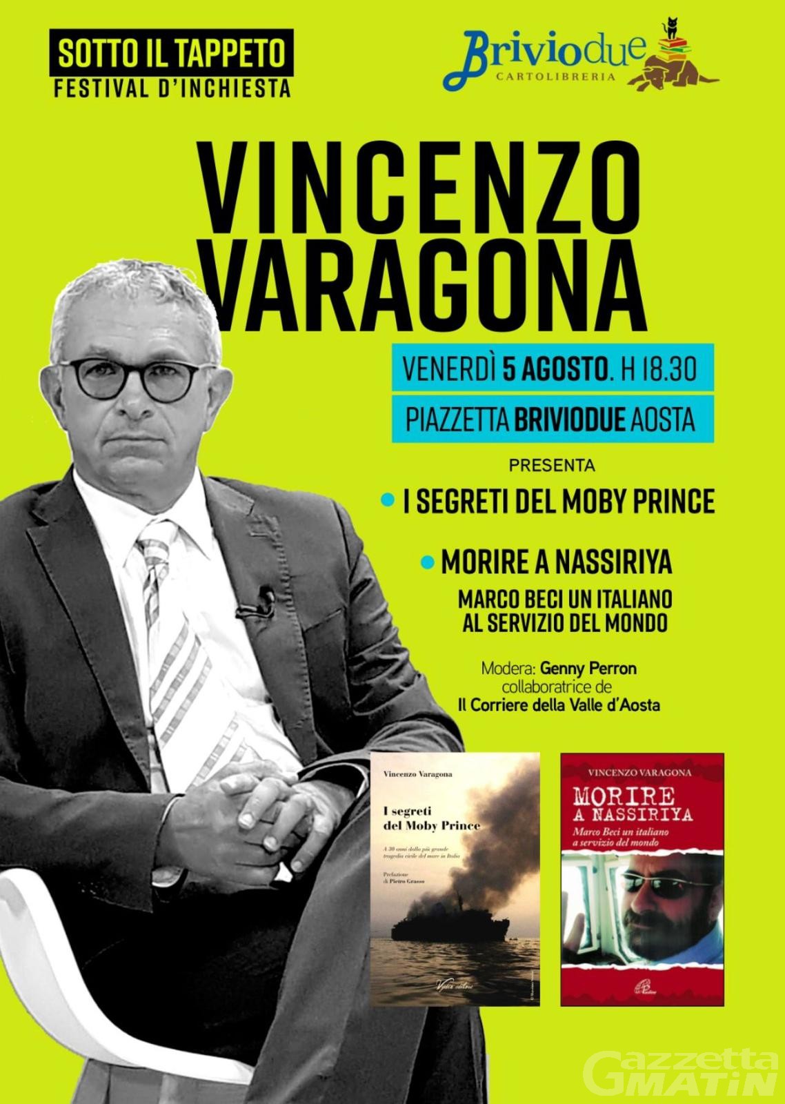 Festival d’inchiesta: il giornalista e scrittore Vincenzo Varagona ad Aosta