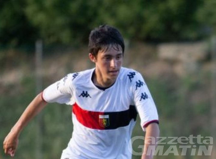 Calcio giovanile, il grande salto di Elia Bionaz al Genoa: «È una bella occasione, voglio giocarmela al meglio»