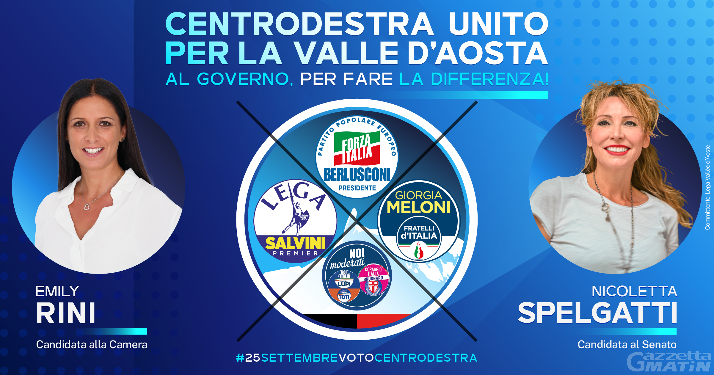 Impegni dei candidati del Centrodestra unito per la Valle d’Aosta Impegni dei candidati del Centrodestra unito per la Valle d’Aosta