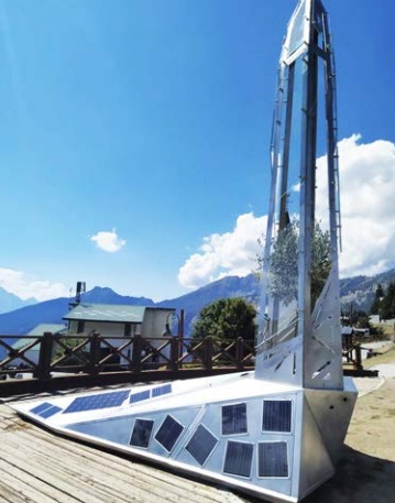 Aosta: l’opera Cristallo di luce, dopo Chamois, fa tappa alla Cittadella dei giovani