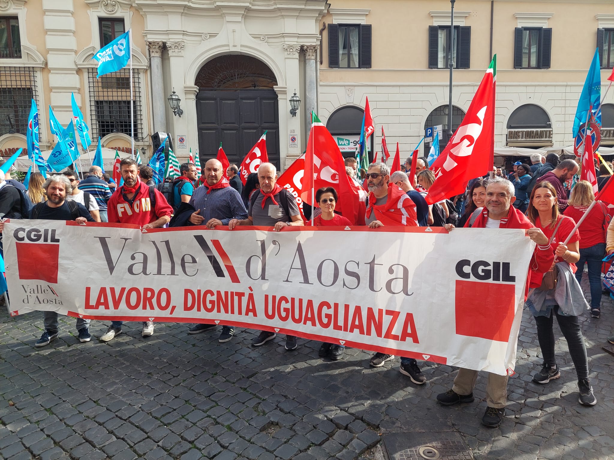 Salute e sicurezza sul lavoro, anche la Cgil VdA in piazza a Roma