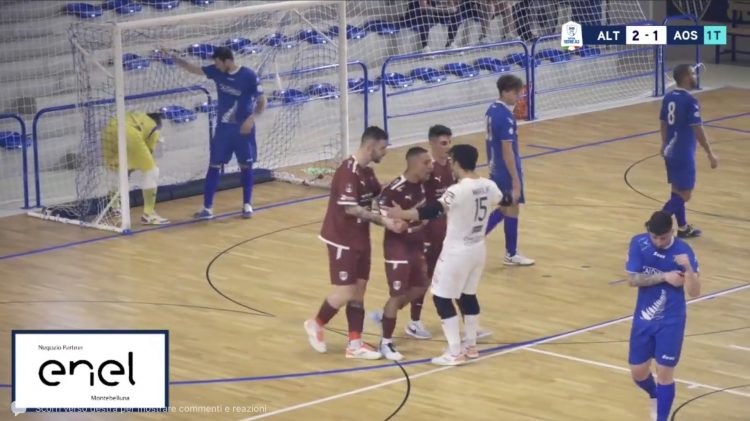 Futsal: l’Aosta Calcio 511 si inchina 5-4 allo Sporting Altamarca
