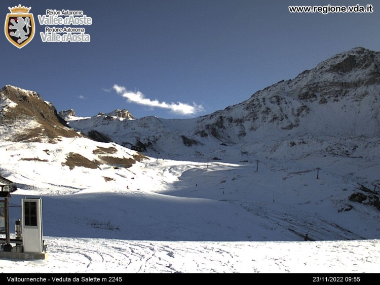 Sci, il forte vento in quota costringe a rinviare l’apertura del Cervino Ski Paradise