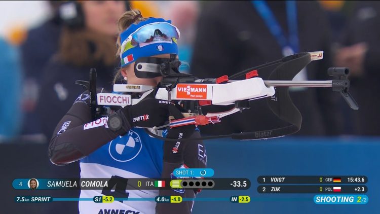 Biathlon: Dorothea Wierer terza nella sprint di Pokljuka, Samuela Comola va a punti
