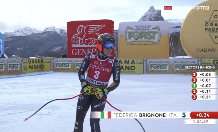 Sci alpino: Sofia Goggia trionfa a Cortina e fa 21 come Federica Brignone