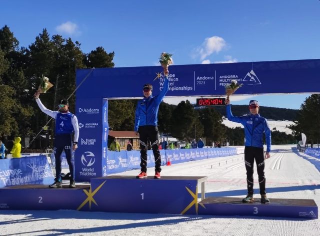 Winter Triathlon: dominio azzurro agli Europei di Andorra, bronzo ad Alessandro Saravalle