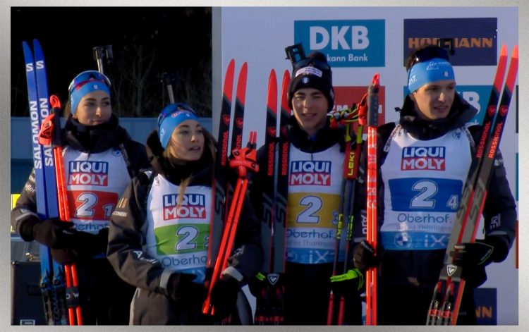 Biathlon: Didier Bionaz sul podio iridato con la staffetta mista