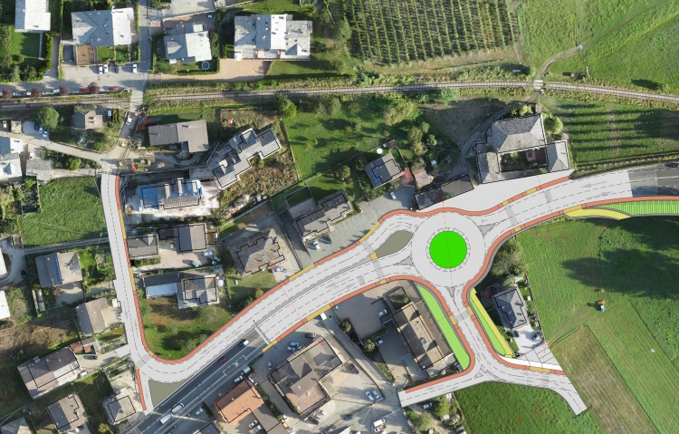 Rotonda La Grenade, in primavera i lavori sulla Statale a Sarre