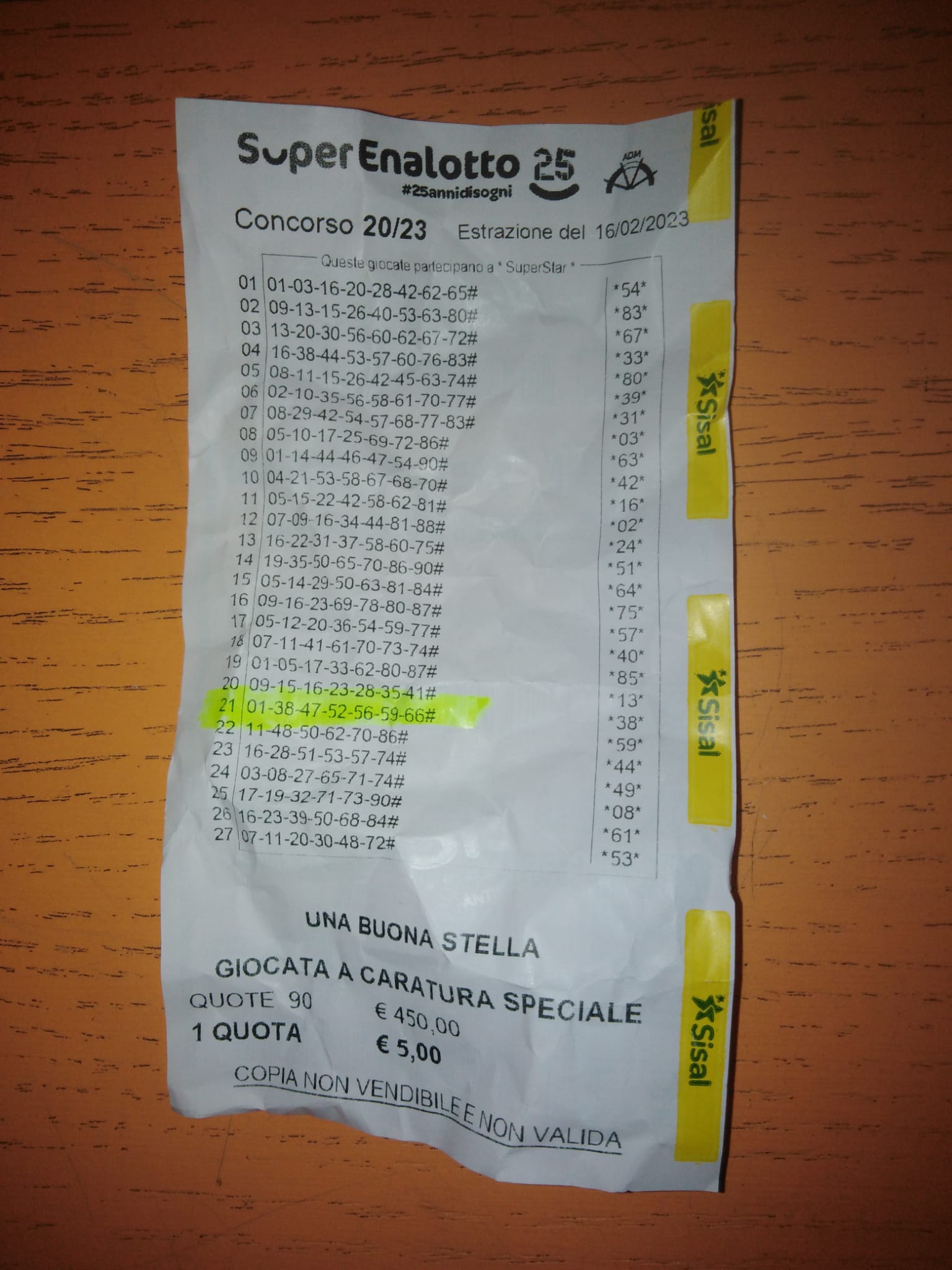 Superenalotto: 4 dei 371 milioni vinti con schedina giocata a Carema Superenalotto: 4 dei 371 milioni vinti con schedina giocata a Carema