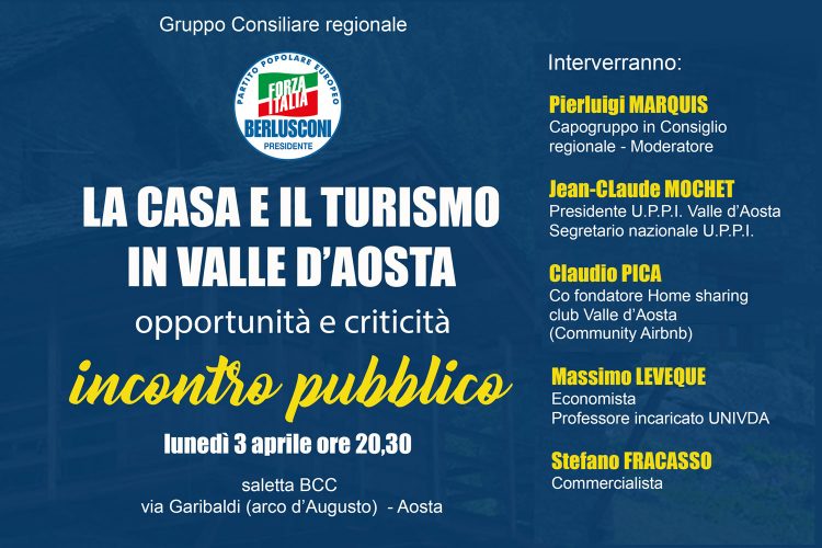 La casa e il turismo: incontro-dibattito ad Aosta