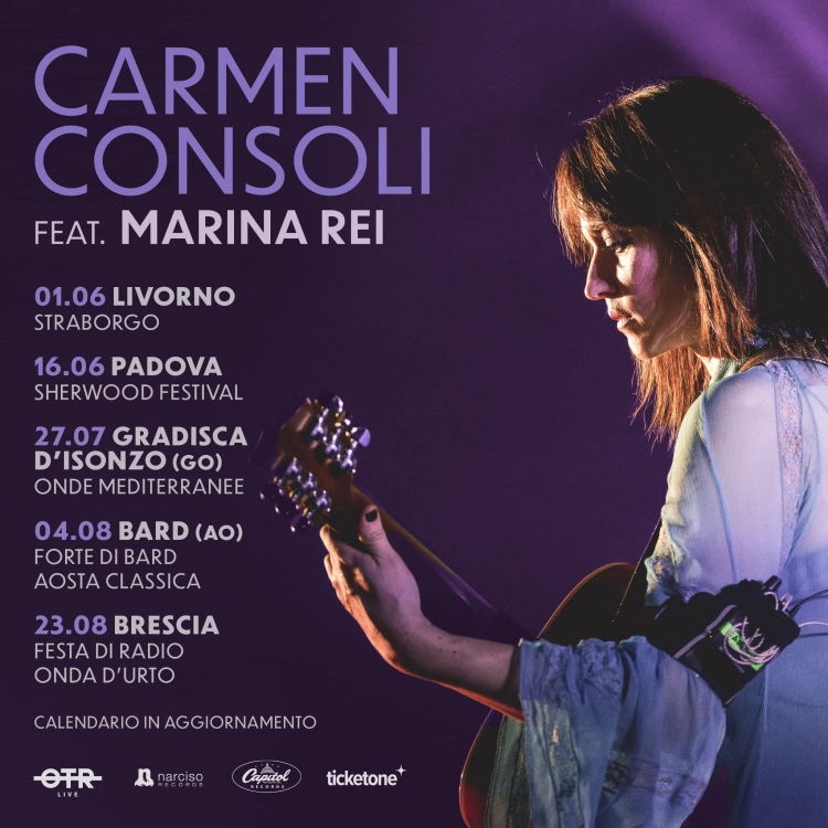 Carmen Consoli torna in Valle con Marina Rei al Forte di Bard