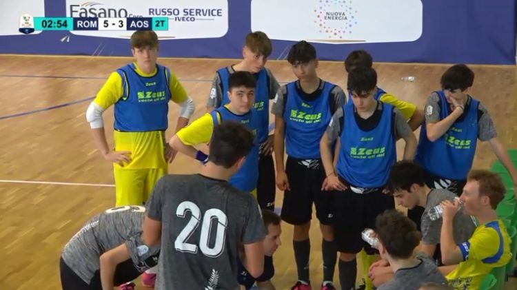 Futsal: una commovente Aosta Calcio 511 accarezza la finale, ma ai supplementari si arrende alla Roma