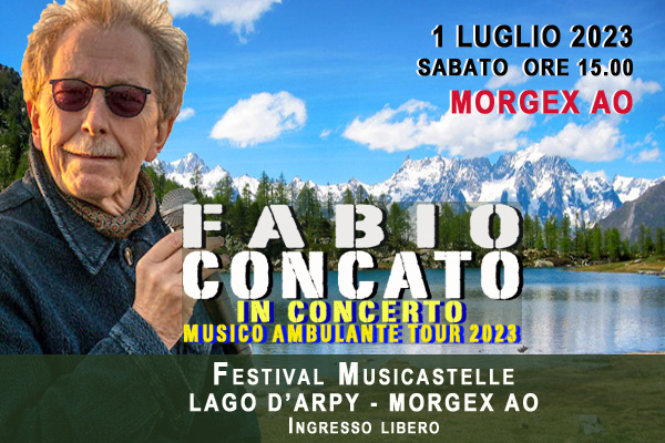 Fabio Concato apre Musicastelle 2023 al Lago d’Arpy
