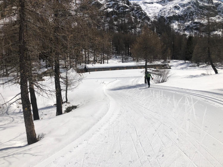 Valsavarenche, a Pont i fondisti possono ancora sciare su 4,4 km Valsavarenche, a Pont i fondisti possono ancora sciare su 4,4 km