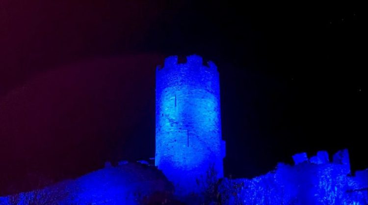 Châtel Argent en bleu, spettacolo di luci per la Giornata Mondiale dell’Acqua