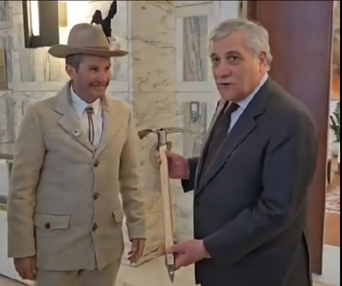 Guide alpine a Roma a confronto con il ministro Antonio Tajani