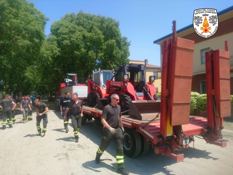 Alluvione Emilia-Romagna, nuovo contingente valdostano a Imola