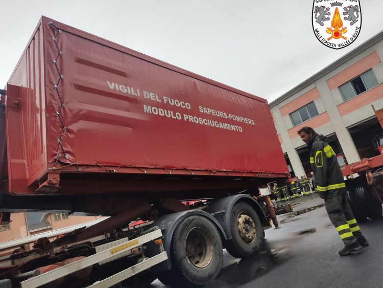 Alluvione Emilia-Romagna: un contingente dei Vigili del Fuoco valdostani in partenza in serata