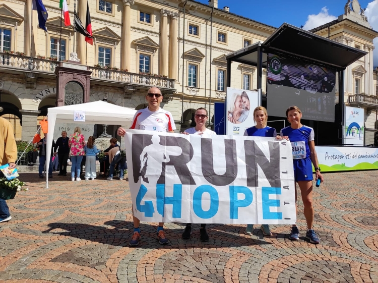 Run4Hope fa tappa in piazza Chanoux a sostegno della ricerca sul cancro