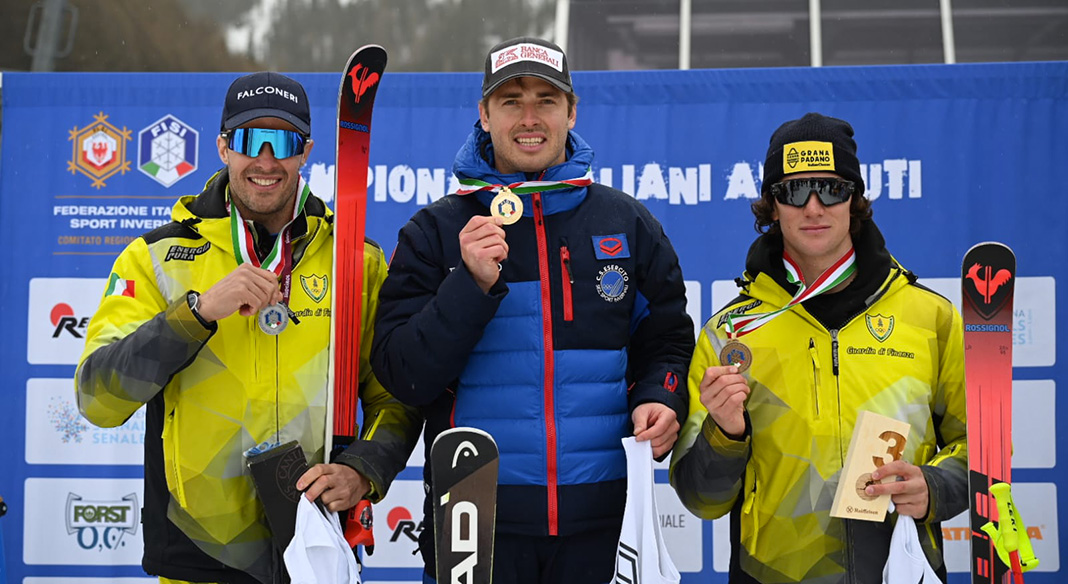Sci alpino Guglielmo Bosca campione italiano Assoluto di superG