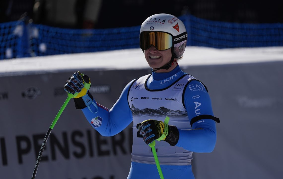 Benjamin Alliod lors de la descente de Courchevel — photo Pentaphoto