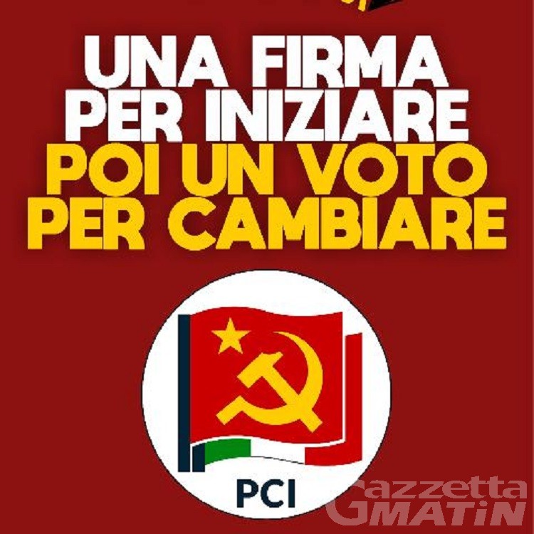 Elezioni europee, ultimi giorni di raccolta firme per il PCI Elezioni europee, ultimi giorni di raccolta firme per il PCI